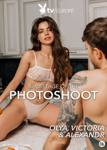 The backstage of the photoshoot: Olya, Victoria und Alexandra