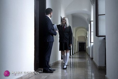 Léa Guerlin au dortoir des filles