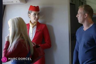 Dorcel Airlines - indecent flight attendants